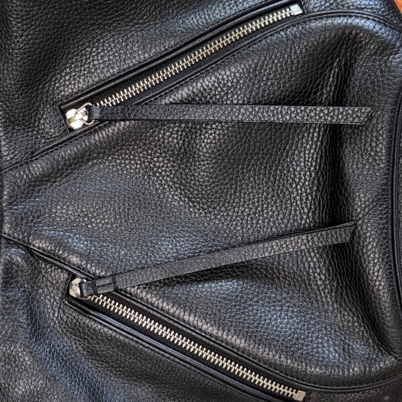 By Far Black Pebbled Leather Shoulder Bag - Picture 2 of 10